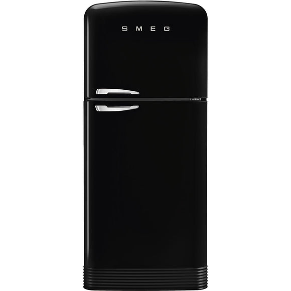 SMEG FAB50 Retro Refrigerator w/ Btm FZ - Black - FAB50URBL3