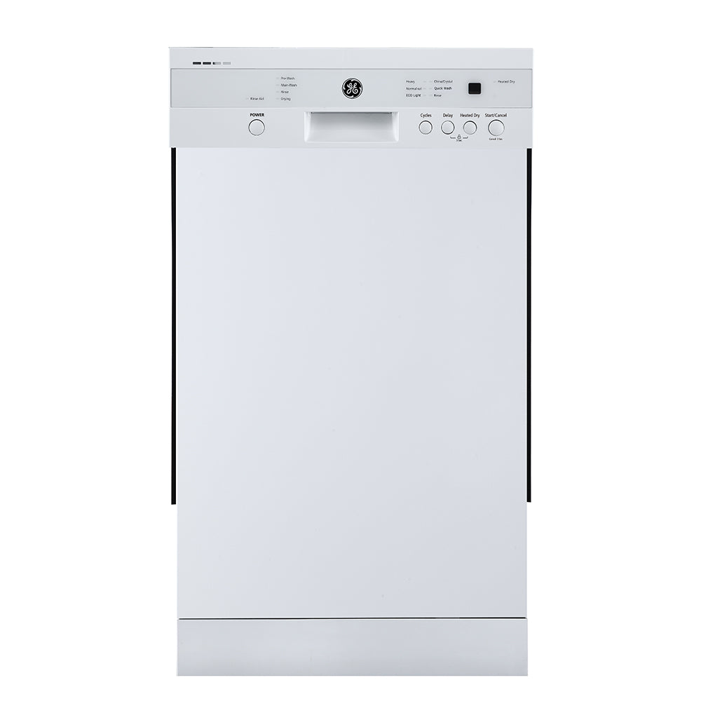 GE 18" Dishwasher Plastic Tub Front Control White GBF180SGMWW The Laundry Store