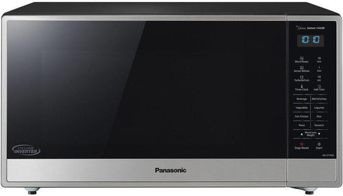 Panasonic 1.6 Cu Ft Countertop Microwave Genius Cyclonic Inverter Smoke Glass - Stainless - NNST785S