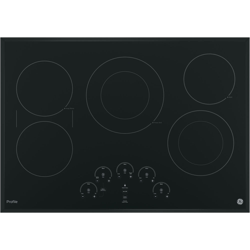 GE Profile 30 Electric Cooktop - Black Glass - PP9030DJBB – The Laundry  Store