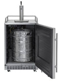 Silhouette Pro Keg Cooler 24", use indoors or out, 6.5 cu. ft. reversible door - DKC055D1SSPRO