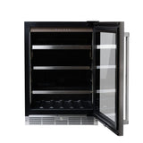 Silhouette 24" Beverage Center 125 cans, tall item storage - Custom panel ready - SPRBC052D3SS-P