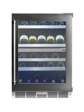 Silhouette 24" Dual Zone Wine Cellar, UV blocking glass door - Stainless - SPRWC052D3SS