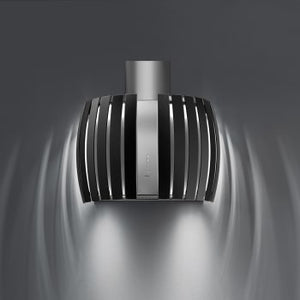 Falmec Prestige 30" Island hood 500 CFM - Black Glass - FDPST30I5SG