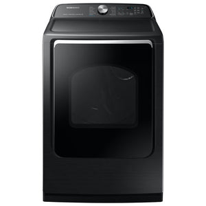 Samsung 27" Top Load Matching Electric Dryer 7.4 Cu Ft - Black Stainless - DVE52B7650V/AC