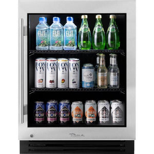 TRUE 24" ADA Built-In Under-Counter Fridge Right Swing - Stainless W/Glass - TURADA-24-RG-A~S
