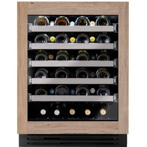 TRUE 24" ADA Built-in Under-Counter Wine Fridge Single Zone Left Swing - Custom Panel W/Glass - TUWADA-24-LG-A~O