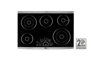 LG Studio 30" Electric Cooktop - Black Glass - LSCE305ST