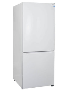 Danby 10.3 cu. 24" ft. Bottom Mount Refrigerator 60" Height - White - DBMF100C1WDB