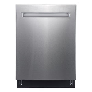 GE 24" Dishwasher Stainless Tub Top Control 48 DBA Pocket Handle - Stainless - GBP655SSPSS