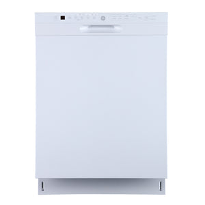 GE 24" Dishwasher Stainless Tub Top Control 48 DBA 3rd Rack- White - GBF655SGPWW