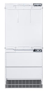 Liebherr 30" Premium Plus Built-In 4 Door Bottom Mount Fridge BioFresh Drawers Ice Maker Right Hinge - Custom Panel - HCB2080