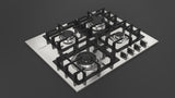 Fulgor Milano 400 Series 24" Gas Cooktop - Stainless - F4GK24S1