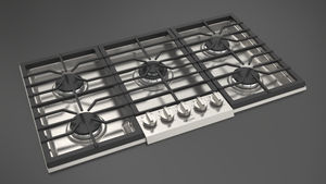Fulgor Milano 400 Series 36" Pro Gas Cooktop - Stainless - F4PGK365S1