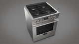 Fulgor Milano 400 Series Accento 30" Professional Gas Range - Stainless - F4PGR304S2
