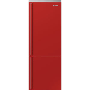 SMEG PORTOFINO 27" Bottom Mount Refrigerator - Red - FA490URR