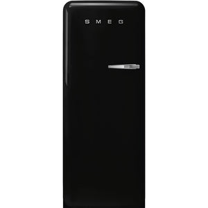 SMEG 24" 50's Style Top Mount Refrigerator 9 Cu Ft - Black - FAB28ULBL3
