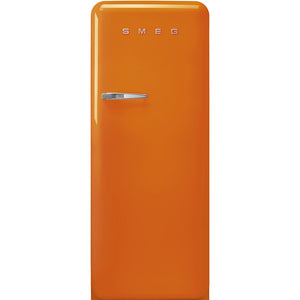 SMEG 24" 50's Style Top Mount Refrigerator 9 Cu Ft - Orange - FAB28UROR3