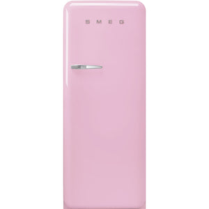 SMEG 24" 50's Style Top Mount Refrigerator 9 Cu Ft - Pink - FAB28URPK3