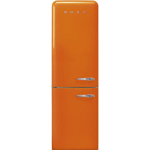 SMEG 24" 50's Style Bottom Mount Refrigerator - Orange - FAB32ULOR3
