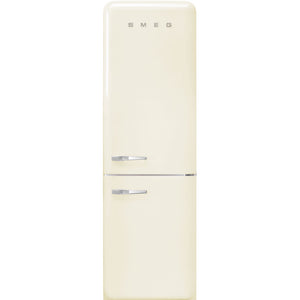 SMEG 24" 50's Style Bottom Mount Refrigerator - Cream - FAB32URCR3
