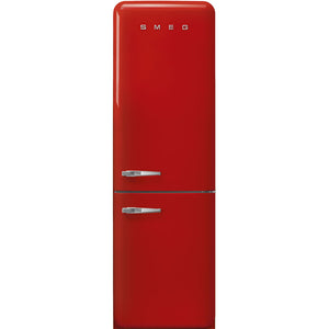 SMEG 24" 50's Style Bottom Mount Refrigerator - Red - FAB32URRD3