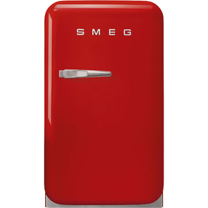 SMEG 18" 50s Style Under-Counter Fridge - Red - FAB5URRD3