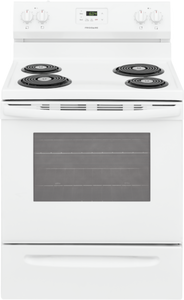 Frigidaire 30" Free Standing Coil Electric Range Manual Clean - White - FCRC301CAW