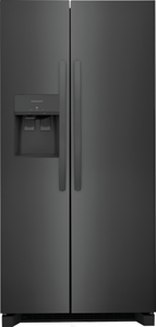Frigidaire 33" Side by Side Fridge Standard Depth Ice and Water - Black Stainless - FRSS2323AD
