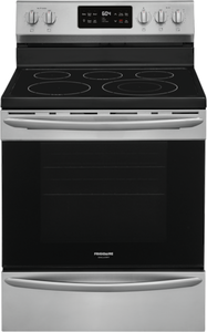Frigidaire Gallery 30" Free Standing Smooth Top Electric Range Self Clean  - Stainless - GCRE302CAF