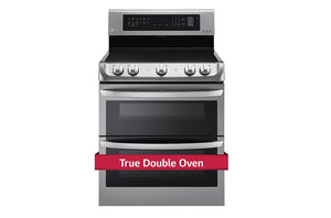 LG 30" Free Standing Electric Range Double Oven Airfry Probake Convection Self Clean - Stainless - LDE5415ST