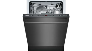 Bosch 24" 100 Series Dishwasher Top Control Third Rack - Black Stainless - SHXM4AY54N
