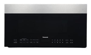 Panasonic 30" Over The Range Microwave 300 CFM Stainless Trim - Black Glass - NNSG158S