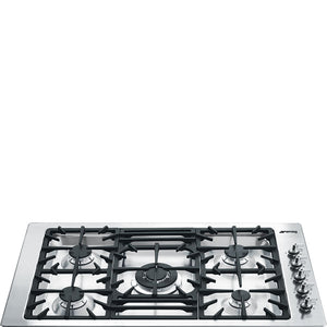 SMEG 36" Gas Cooktop - Stainless - PGFU36X