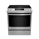 GE 30" Slide-In Electric Range True Convection - Stainless - JCS840SMSS