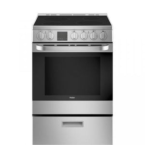 Haier 24" Free Standing Electric Range - Stainless - QCAS740RMSS