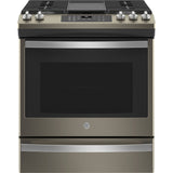 GE 30" Slide-In Gas Range Convection - Slate - JCGS760EPES