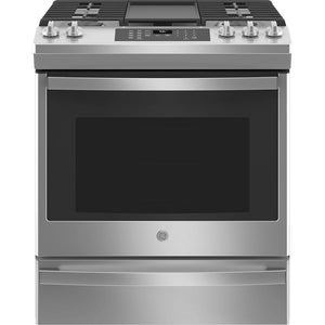 GE 30" Slide-In Gas Range Convection - Stainless - JCGS760SPSS