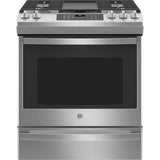 GE 30" Slide-In Gas Range Convection - Stainless - JCGS760SPSS