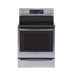 GE Profile 30" Freestanding Electric Range Self Cleam Baking Drawer - Stainless - PCB987YMFS