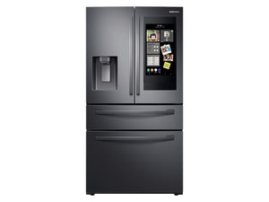 Samsung 36" Quad Door Refrigerator - Black Stainless - RF28R7551SG/AC