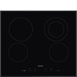 SMEG 24" Electric Cooktop - Black Glass - SEU244ETB