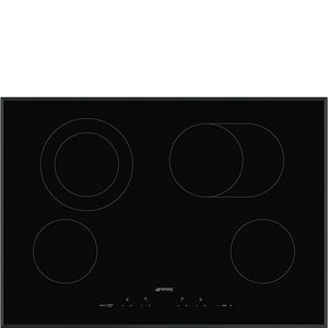 SMEG 30" Electric Cooktop - Black Glass - SEU304EMTB