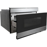 Sharp 24" Convection Microwave Drawer Wave Open - Black Glass - SMD2489ESC