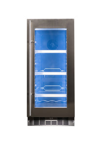 Silhouette Pro 15” Built-In Beverage Center 74 Cans - Stainless - SPRBC031D1SS