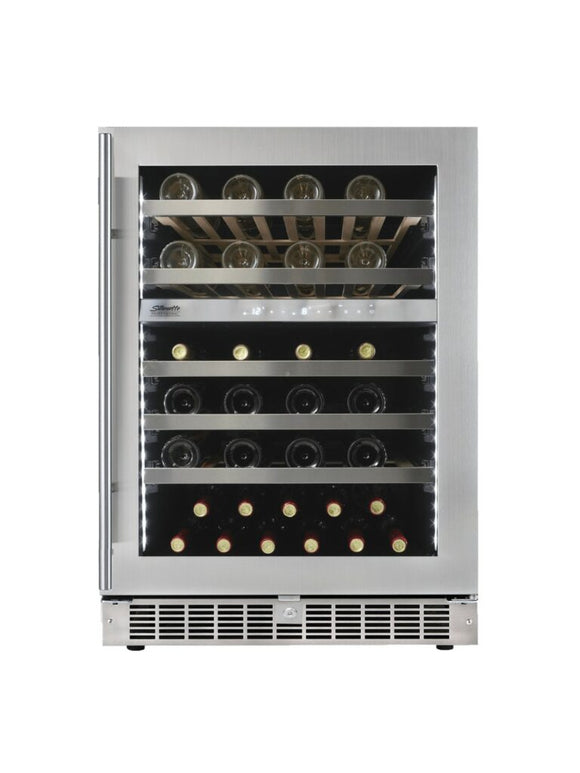 Silhouette Pro 24” Built-In Dual Zone Wine Fridge - Stainless - SPRWC053D1SS