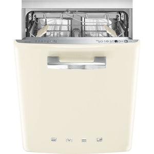 SMEG 24" Top Control Dishwasher - Retro - Cream - STU2FABCR2