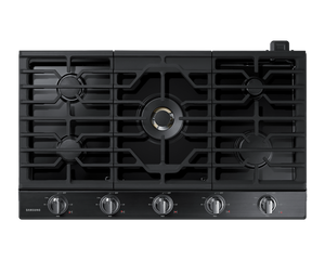 Samsung 36" Premium Plus Gas Cooktop - Black Stainless - NA36N7755TG/AA