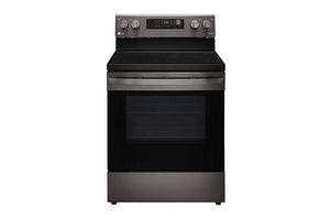 LG 30" Free Standing Electric Range Airfry - Black Stainless - LREL6323D