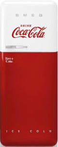 SMEG 24" 50's Style Top Mount Refrigerator 9 Cu Ft - Coca Cola - FAB28URDCC3